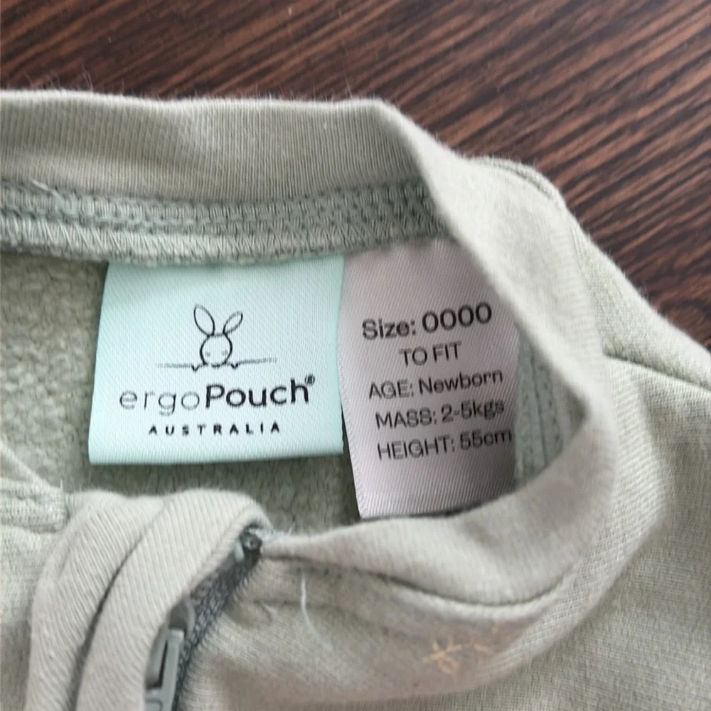 Ergo Pouch green Infant Sleep Sack One-Piece with Front Zipper